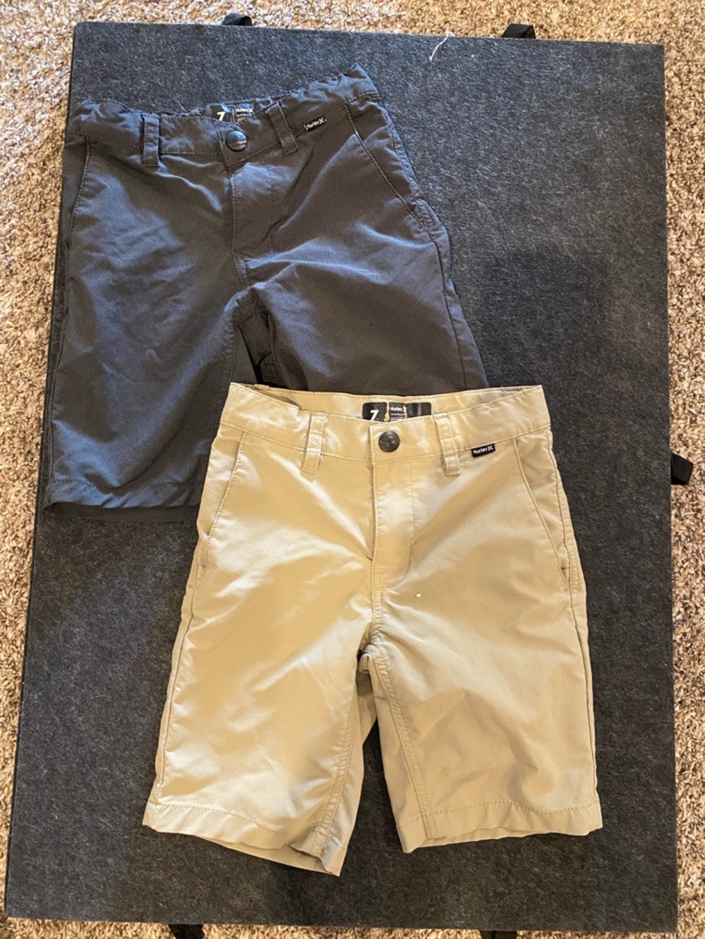 Hurley Boys Shorts - Black and Khaki